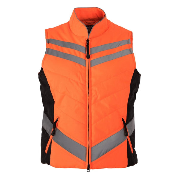 equisafety Equisafety CHILD Reflective Riding Quilted Gilet - Orange