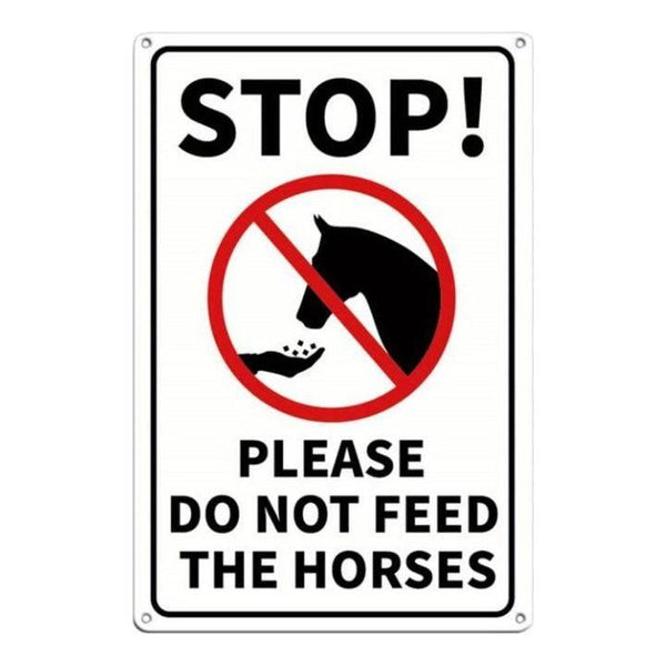 equisafety Do Not Feed Horse sign