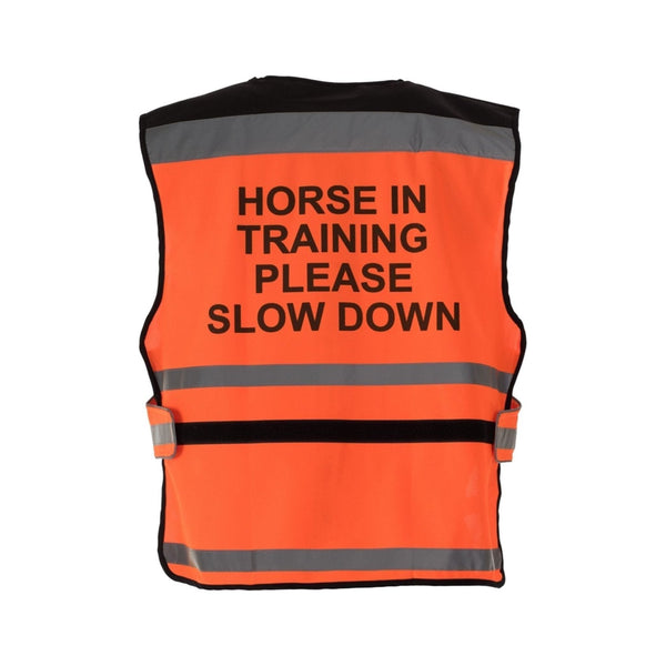 equisafety Equisafety Equestrian Hi Vis Waistcoat Orange - HORSE IN TRAINING