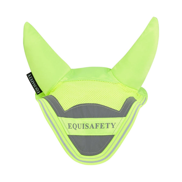 equisafety Hi Vis Acoustic Horse Ears - YELLOW