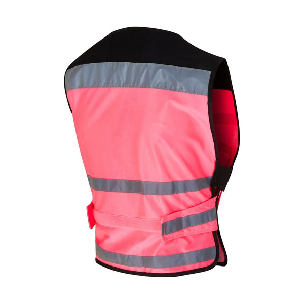 equisafety Equisafety Hi Vis Air Waistcoat Pink- Plain Back