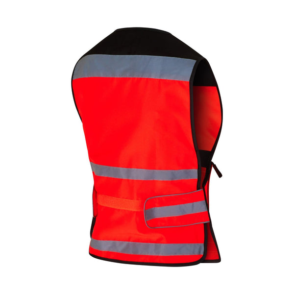 equisafety Equisafety Hi Vis Air Waistcoat Red- Plain Back