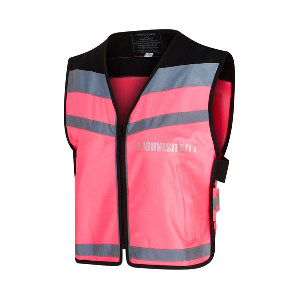 equisafety Equisafety Hi Vis CHILD Waistcoat - Pink - Disabled Rider