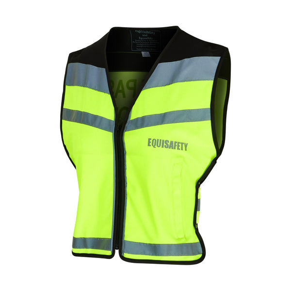 equisafety Equisafety Hi Vis CHILD Waistcoat - Yellow-Disabled Rider