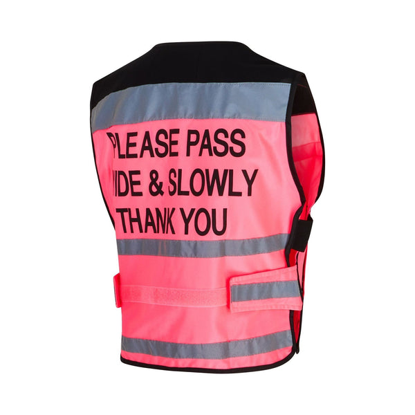 equisafety Equisafety Hi Vis Waistcoat Pink- PLEASE PASS WIDE & SLOWLY
