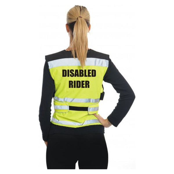 equisafety Equisafety Hi Vis Waistcoat Yellow - Disabled Rider