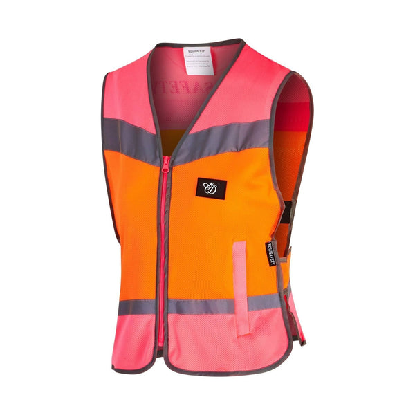 equisafety Equisafety Multi Colour Hi Vis Vest - Pink/orange