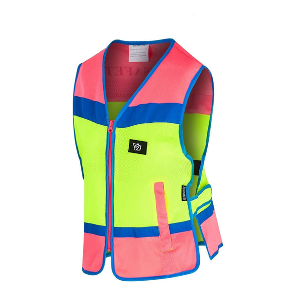 equisafety Equisafety Multi Colour Hi Vis Vest - Pink/yellow