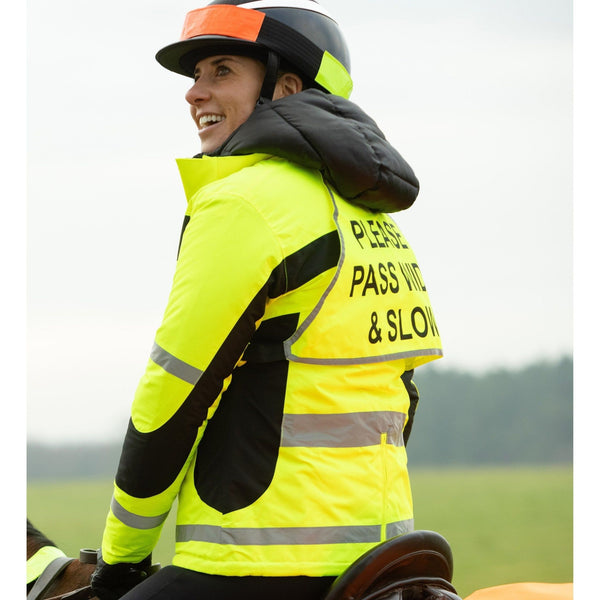 equisafety Equisafety Multi Coloured Hi Vis Hat Band - Yellow/Orange