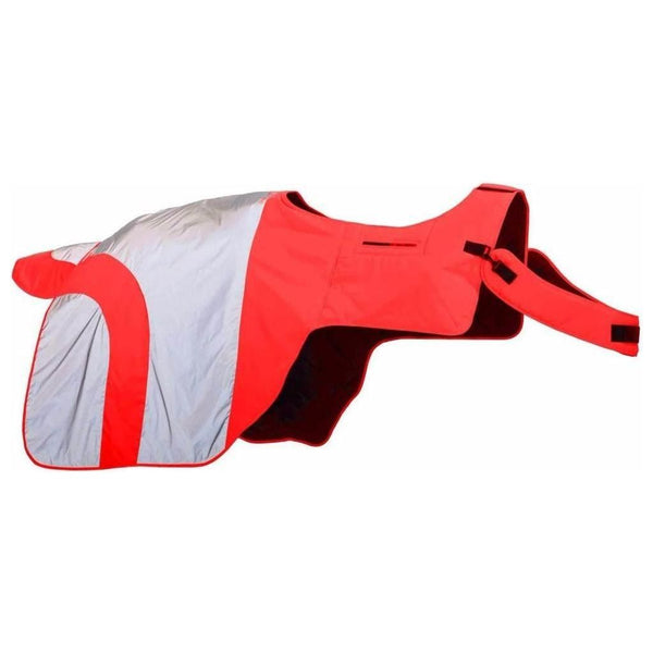 equisafety Equisafety Reflective Mercury Horse Exercise Rug - Red/Orange