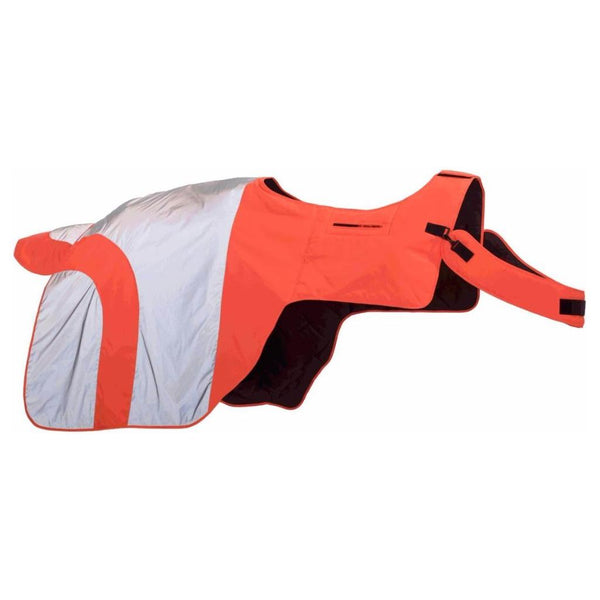 equisafety Equisafety Reflective Mercury Horse Hi Viz Exercise Rug - orange
