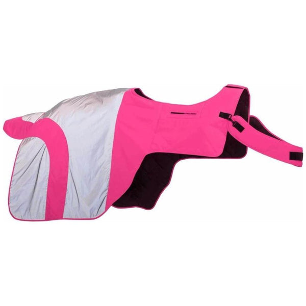 equisafety Equisafety Reflective Mercury Horse Hi Viz Exercise Rug in Pink