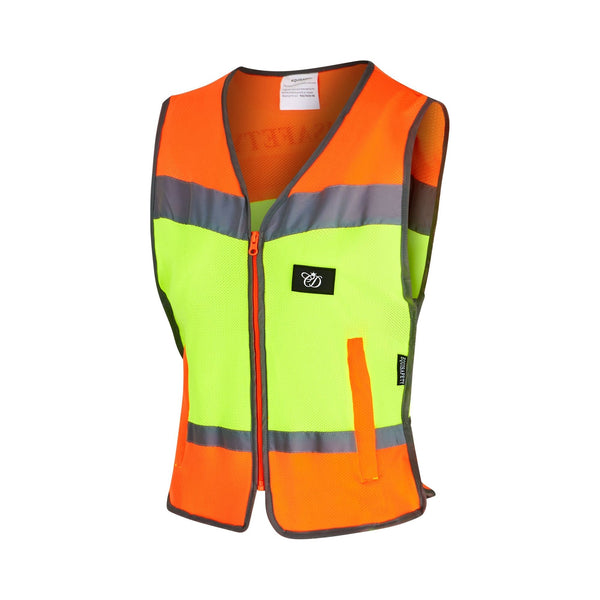 equisafety Equisafety Reflective Multi Colour Hi Vis Child Waistcoat - Yellow/Orange