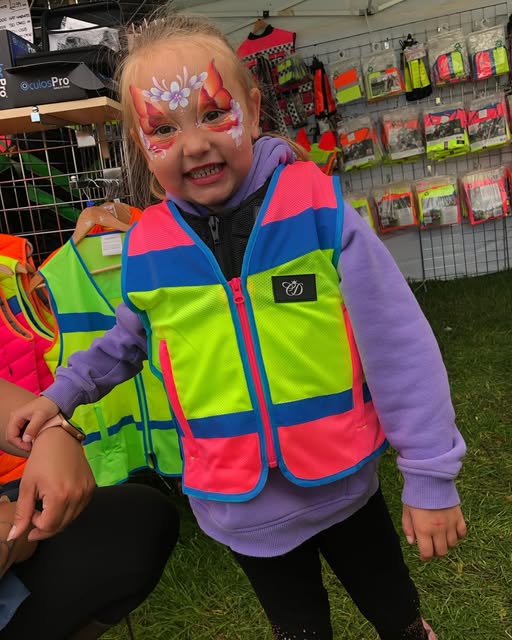 equisafety Equisafety Reflective Multi Colour Hi Vis Child Waistcoat Pink / Yellow