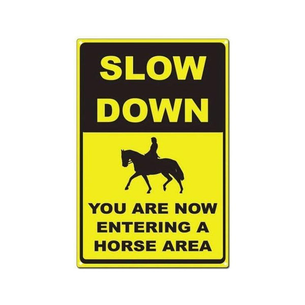 equisafety SLOW DOWN Horse sign