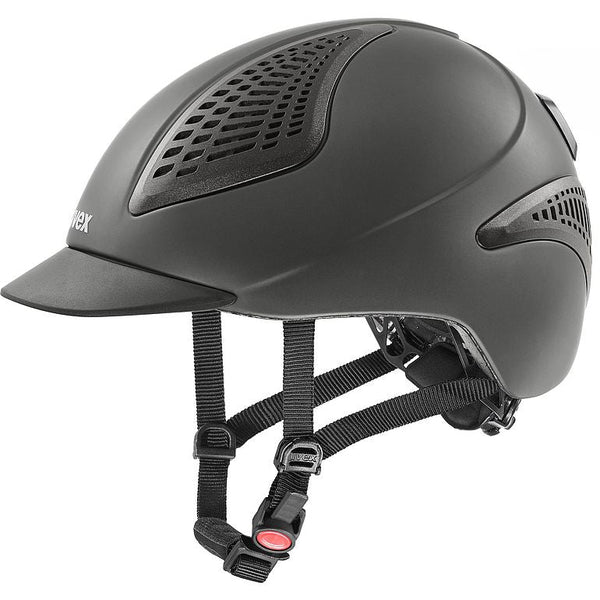 equisafety UVEX exxential II LED Riding Hat - black
