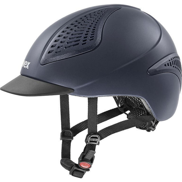 equisafety UVEX exxential II Riding Hat - blue matt