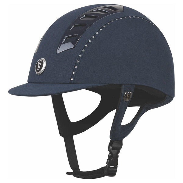 equisafety Gatehouse Chelsea Air Flow Pro Suedette Crystal - Riding Hat - Navy