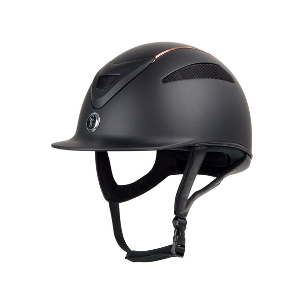equisafety Gatehouse Conquest MKII - Riding Hat - Black/Rose Gold Limited Edition