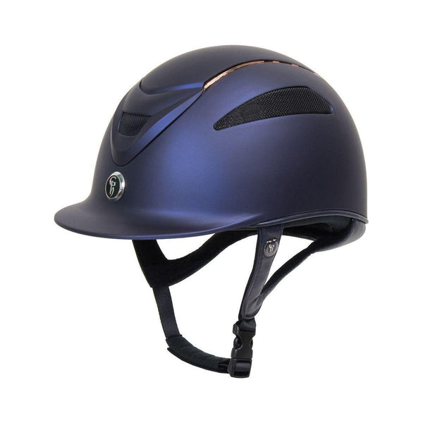 equisafety Gatehouse Conquest MKII - Riding Hat - Navy/Rose Gold Limited Edition