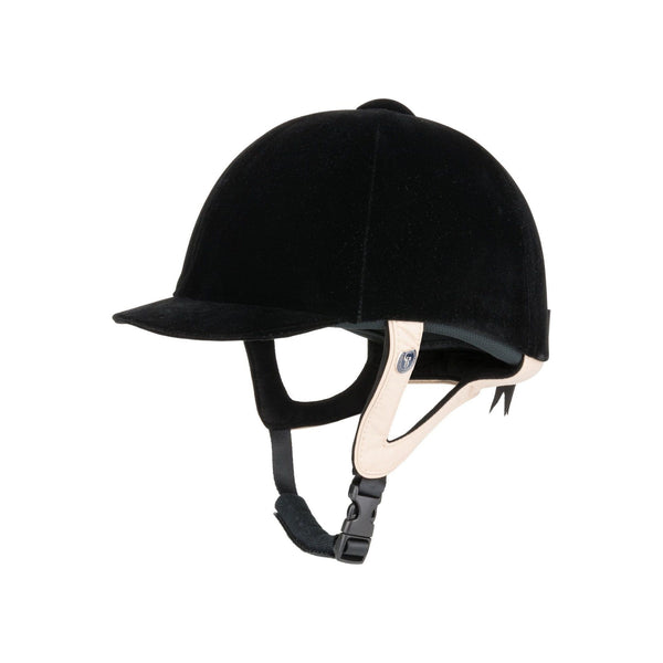 equisafety Gatehouse Jeunesse Velvet Riding Hat - Black