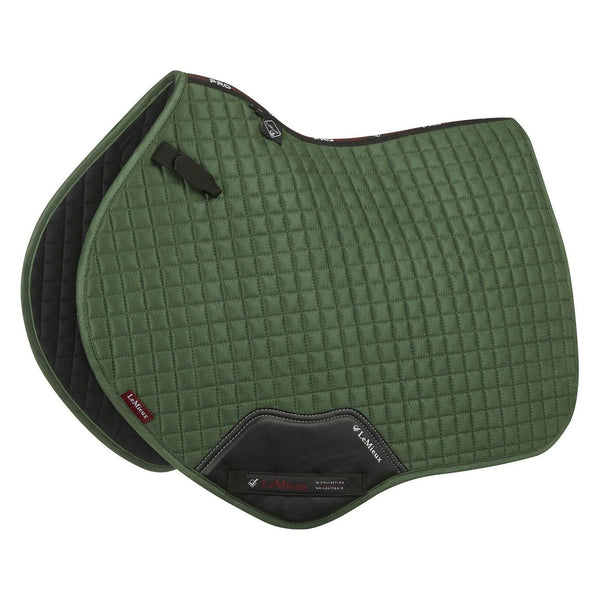 equisafety Le Mieux Suede Close Contact Square - Hunter Green