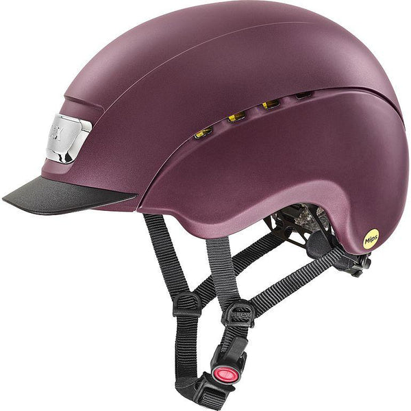 equisafety UVEX elexxion MIPS Riding Hat - burgundy matt