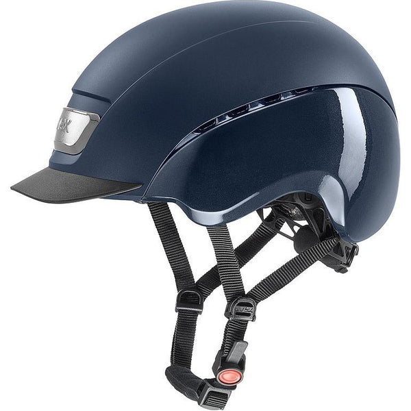 equisafety UVEX elexxion pro Riding Hat - blue matt/shiny