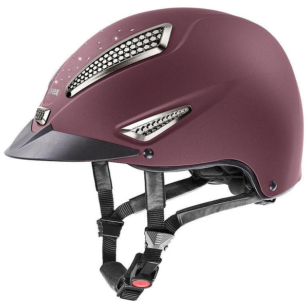 equisafety UVEX perfexxion II grace Riding Hat - burgundy