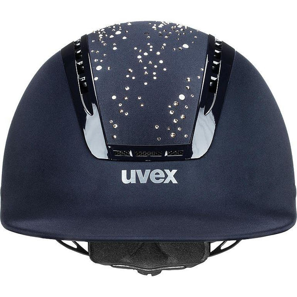 equisafety UVEX suxxeed diamond Riding Hat - Navy Rose