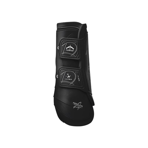 equisafety Veredus Absolute Rear Leg Velcro Horse Brushing Boot - Lightweight/Breathable - Black