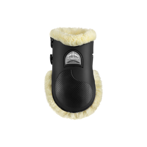 equisafety Veredus Carbon Gel Vento Fetlock boot - Horses Rear Leg - Techno Sheepskin Black
