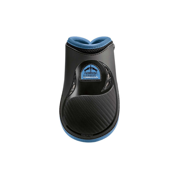 equisafety Veredus Carbon Gel Vento Rear Leg Fetlock Boot - Double Ventilation - Black/Light Blue