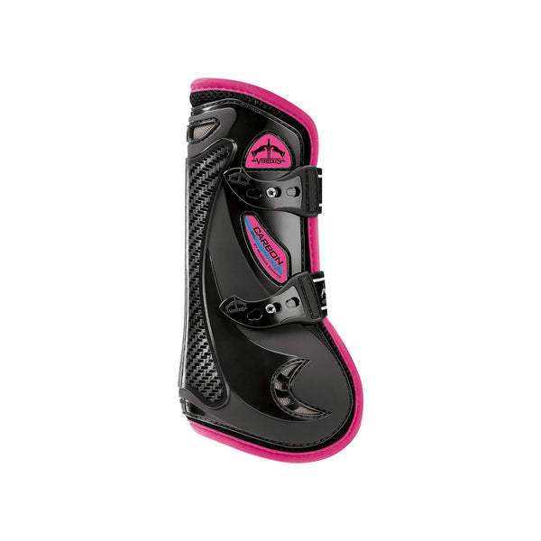 equisafety Veredus Carbon Gel Vento Tendon Boots - Horse - Black/Light Pink