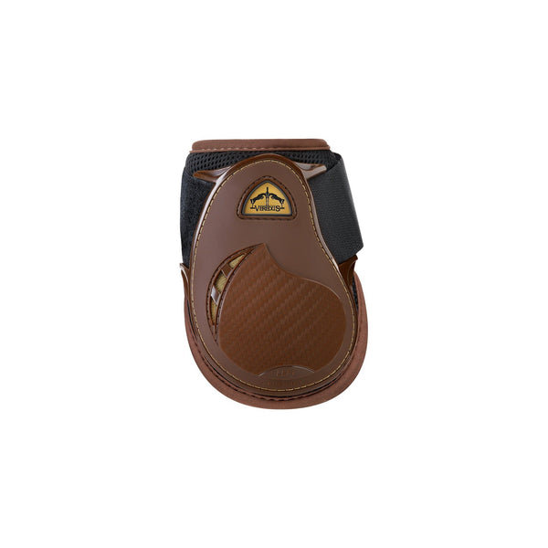 equisafety Veredus Grand Slam Young Jump - Rear Fetlock Boots - Young Horse - Brown/Gold