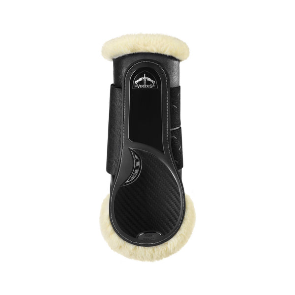 equisafety Veredus TRC Vento Training Boot Horse Rear Leg - Techno Sheepskin - Black