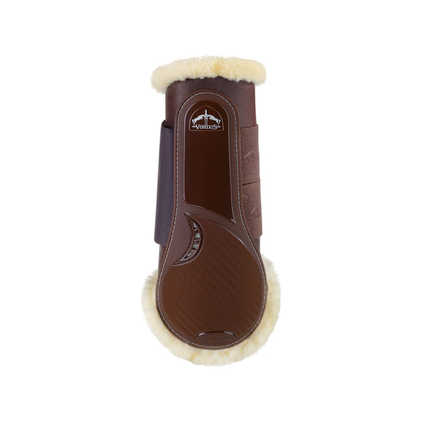 equisafety Veredus TRC Vento Training Boot Horse Rear Leg - Techno Sheepskin - Brown