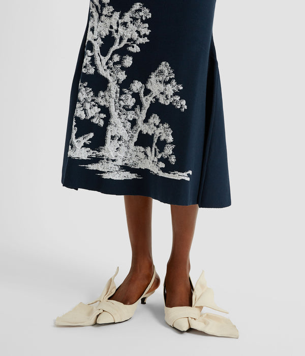 Erdem A-Line Midi Knit Skirt