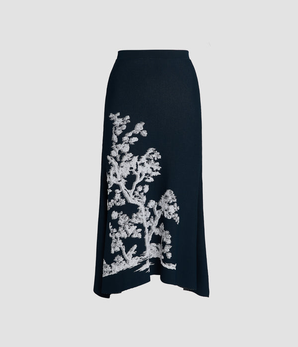 erdem A-Line Midi Knit Skirt