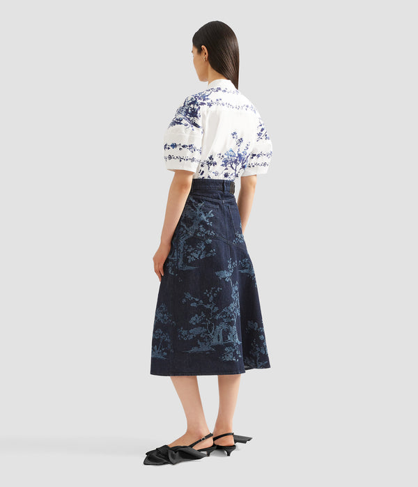 Erdem A-Line Midi Skirt