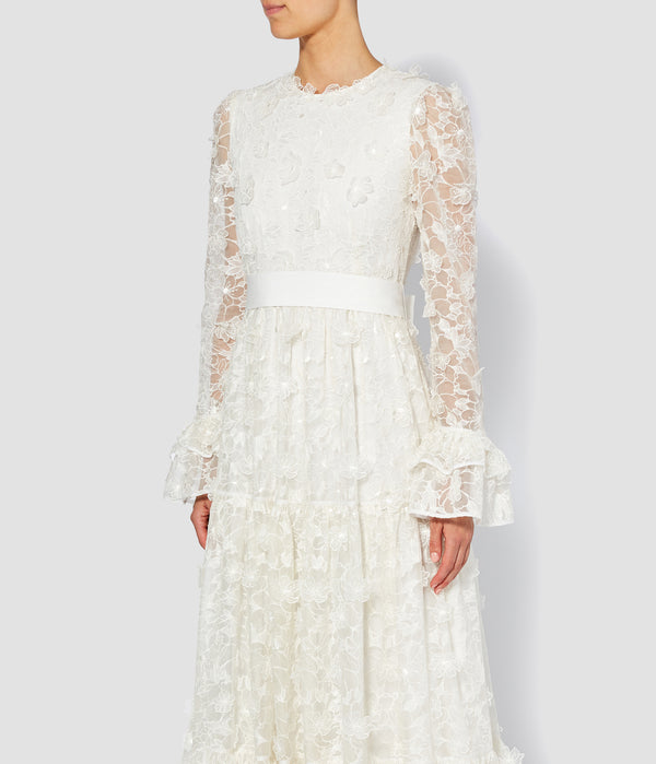 Erdem Alvaro Gown 3D Cutwork Organza