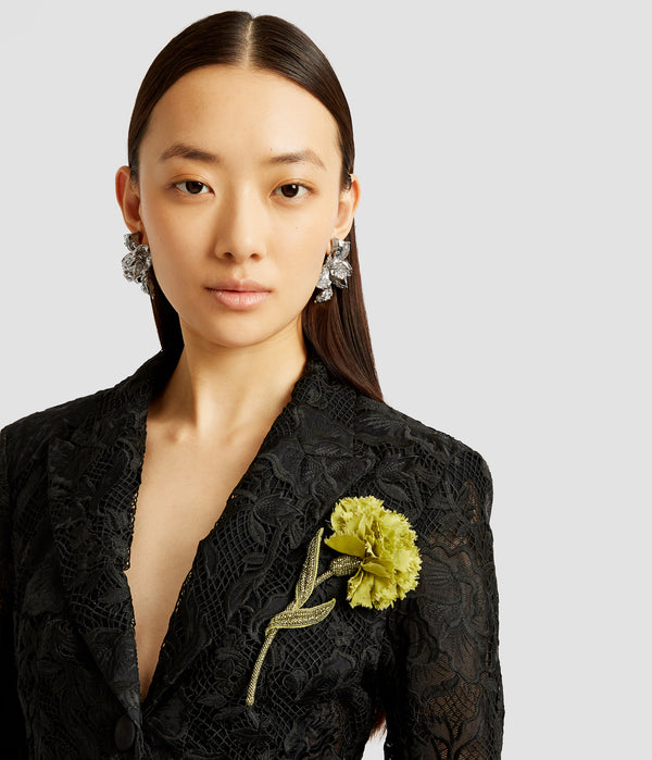 Erdem Beaded Carnation Brooch