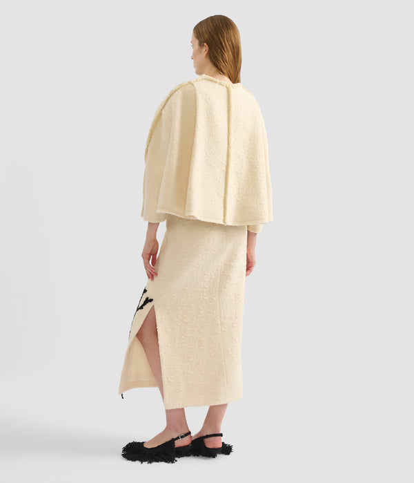 Erdem Cocoon Cropped Belted Jacket