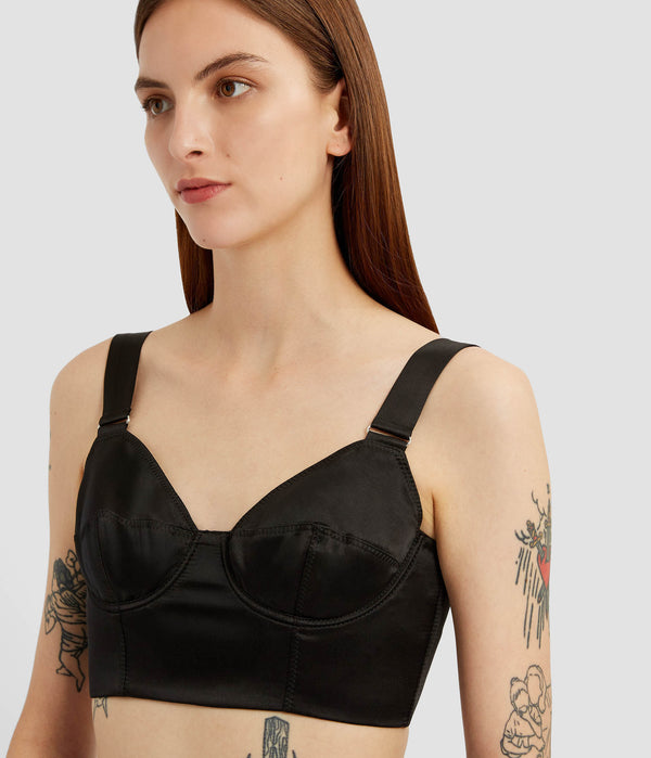 Erdem Cropped Corset Bra Top