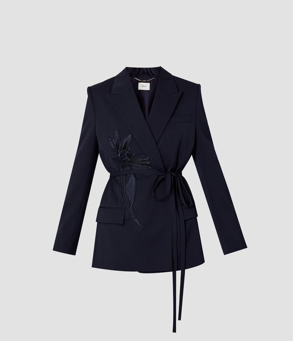 erdem Double Breasted Belted Blazer