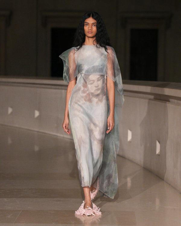 Erdem Draped Cocktail Dress