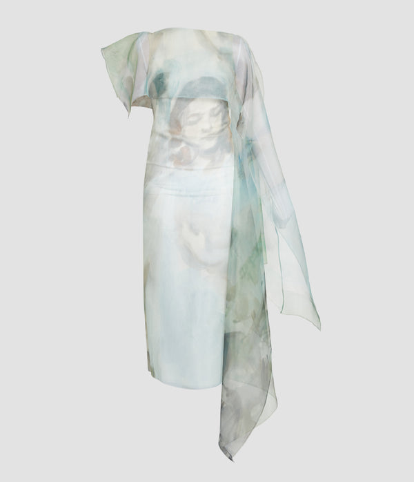 erdem Draped Cocktail Dress