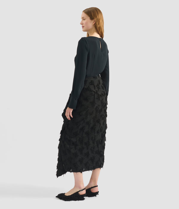 Erdem Draped Midi Skirt