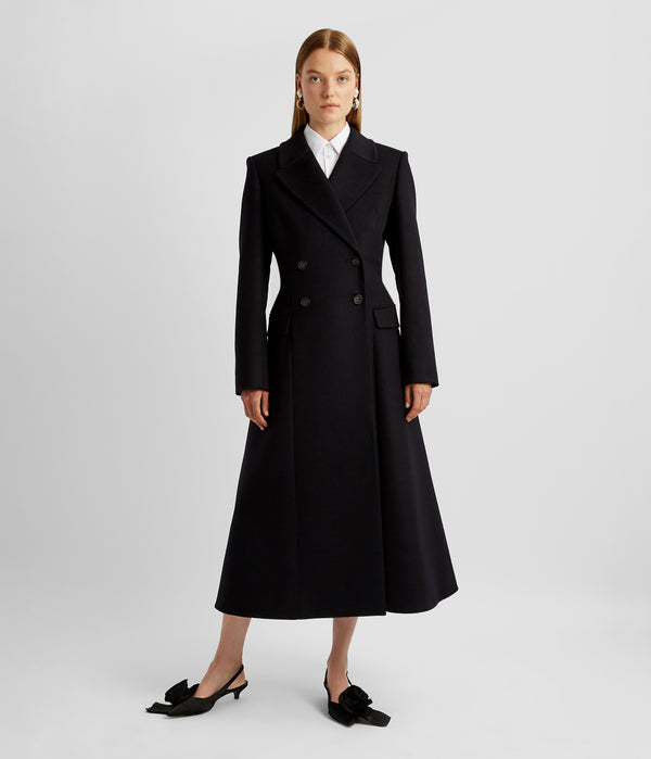 Erdem Fit And Flare Double Breasted Coat