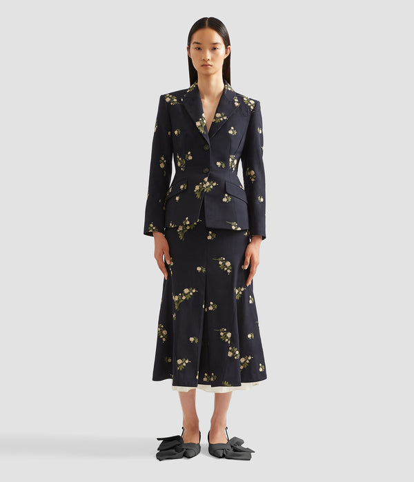 Erdem Fitted Single Breasted Blazer
